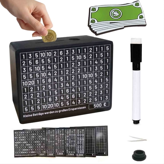skpabo Wooden Money Box With Money And Numbers With Counter Crafts Portable Storage Case Money Saving Box For Adults Child