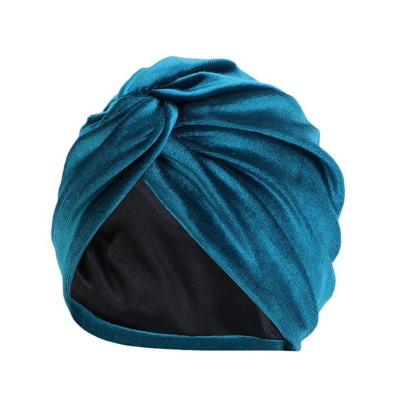skpblutn sun hat women turbancancer chemo hair bonnet head scarf wrap cover caps blue