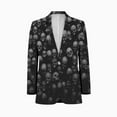thumbnail image 1 of skull Goth skull art Men's Suit Blazer Casual Party Wear Slim Fit Suit Jacket Fashionable Luxury British Style Men Suit Coat, 1 of 5