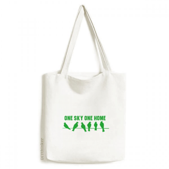 sky home protect earth tote canvas bag shopping satchel casual handbag