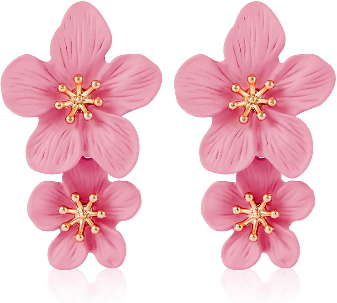 SKYYDS 68 Pairs Gold Stud Earrings For Women Multipack, Hypoallergenic Assorted Earring Set Multiple Piercings, Cubic Zirconia Pearl Butterfly Stud Hoop Earring Pack[e1070]