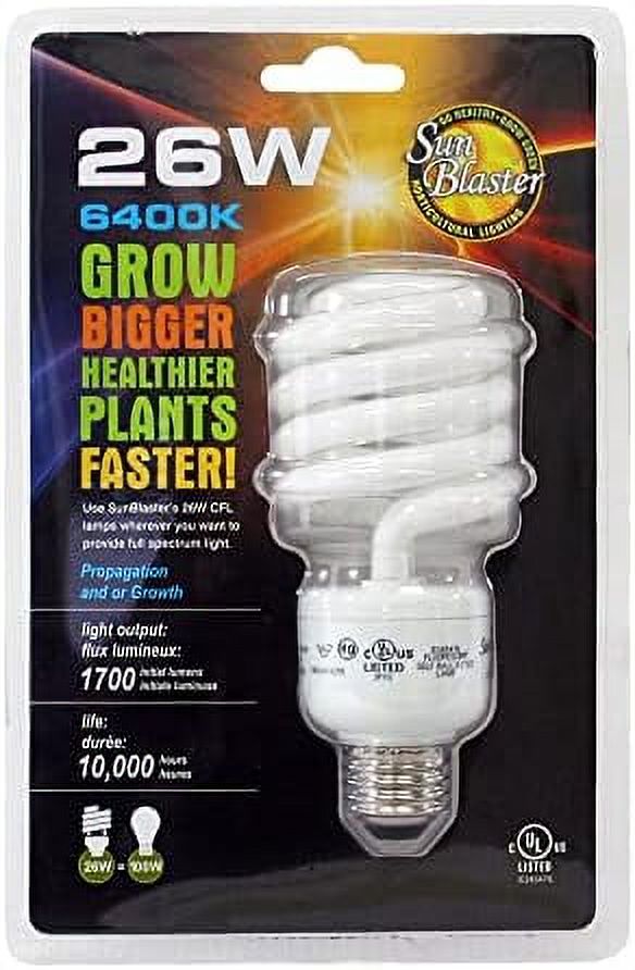 sl0900156 fluorescent cfl 6400k selfballasted light bulb for indoor