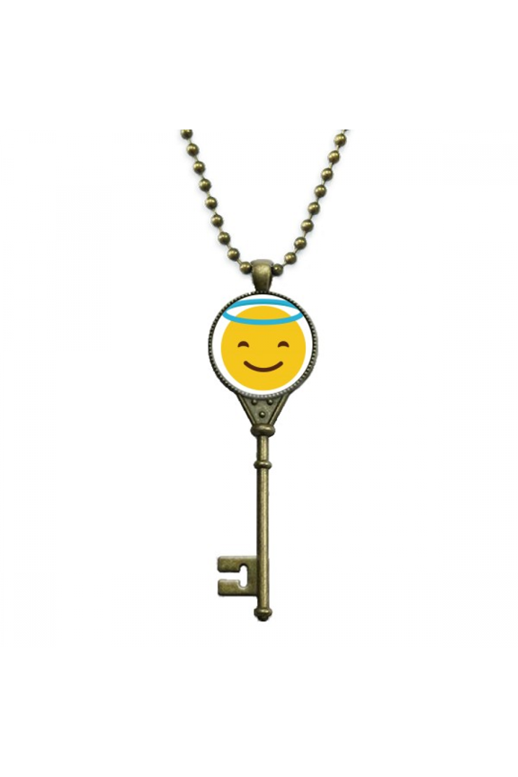 sle angle yellow cute online chat key necklace pendant tray embellished chain