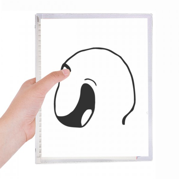 sle black happy pattern notebook loose diary refillable journal statiry