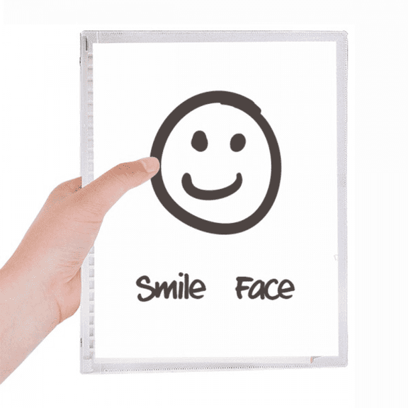 sle white cute chat happy pattern notebook loose diary refillable journal statiry