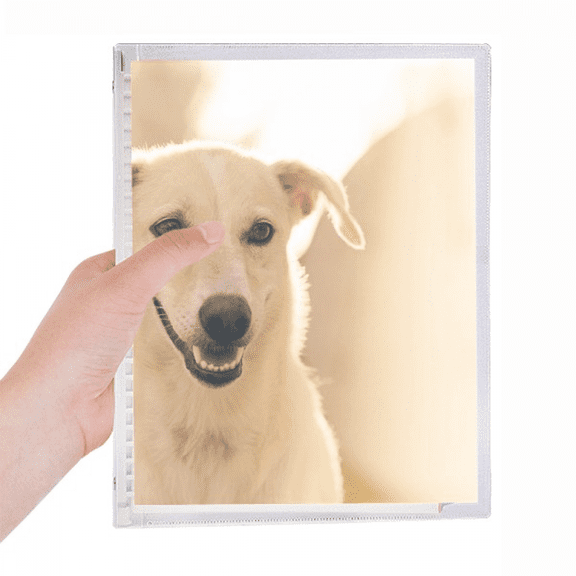 sle white dog pet picture notebook loose diary refillable journal statiry