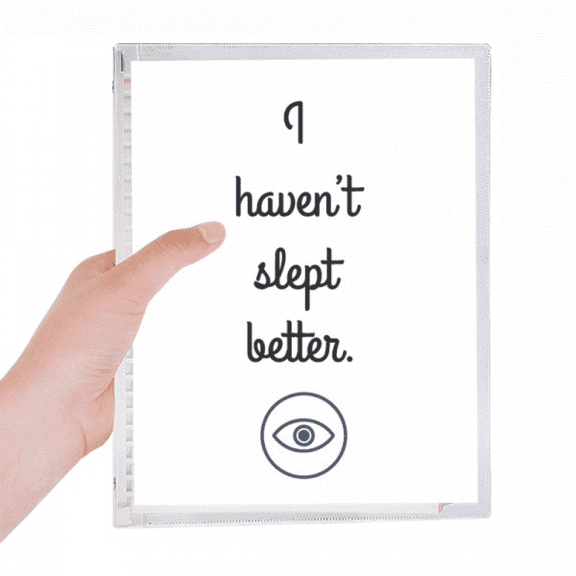 sleep enjoy comfortable expression notebook loose diary refillable journal statiry