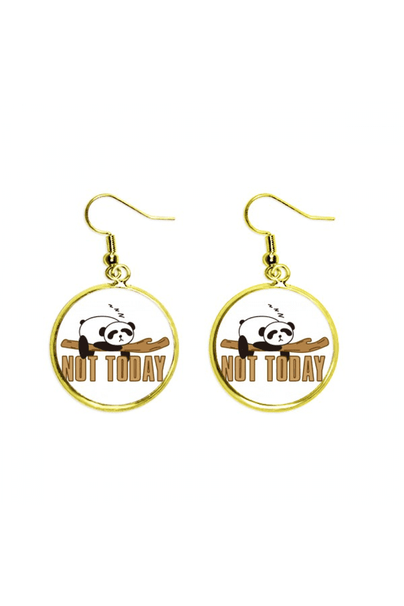 sleep panda branches lazy earring dangle en drop earring jewelry woman