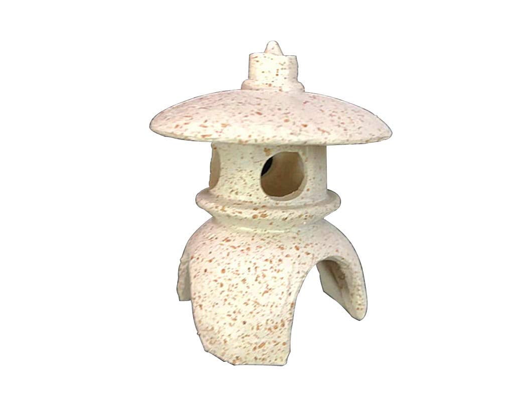 sleeri Miniature Resin Pagoda Statue Zen Aquarium Ornaments, Fish Tank