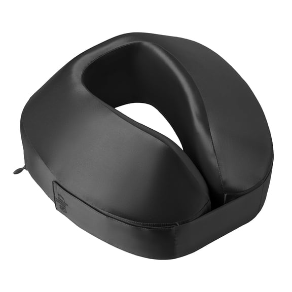 slip pure silk jet setter travel pillow - black