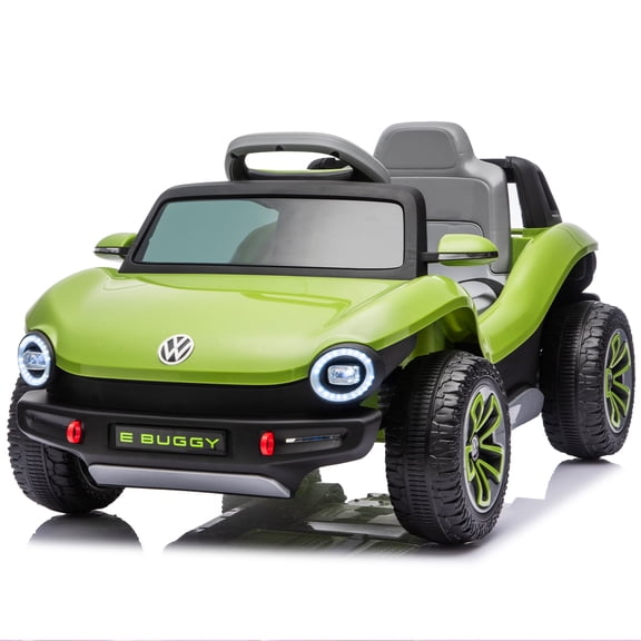 sluting 12V Licensed Volkswagen Beetle Kids Ride On Car, 2.4G Remote Control, Green, Ages 3-5