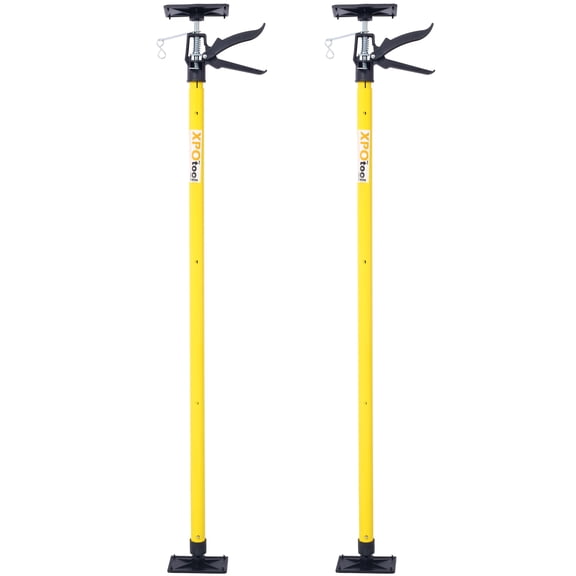 sluting Adjustable Support Pole Steel 3rd Hand Support System Extends from 45 to 114 Inch 2 Pack ,Cabinet Jacks for Installing Cabinets