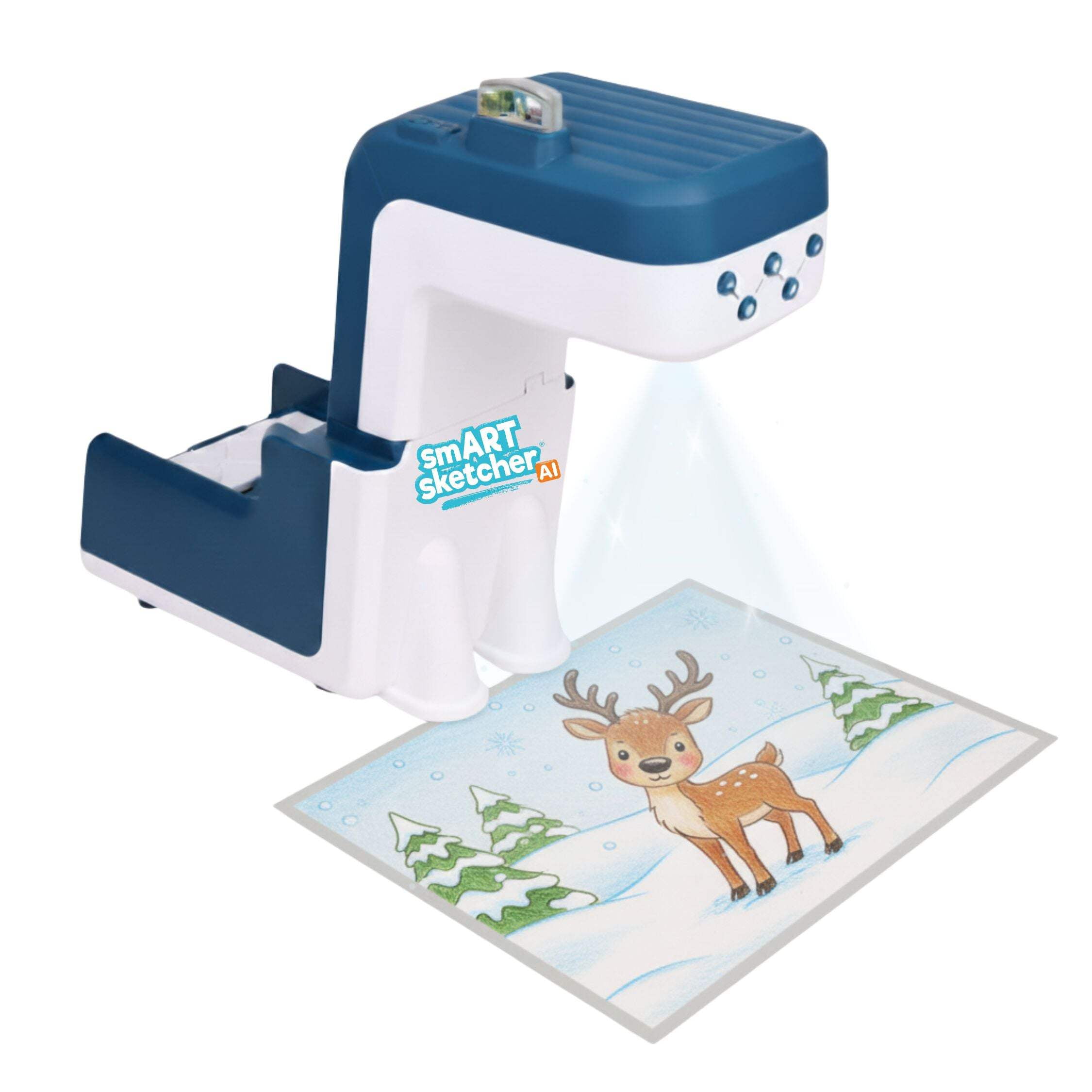 smART Sketcher AI Projector, AI-Powered Drawing Projector for Kids, Educational Arts & Crafts Toy with Image Generation, Christmas Gift Ages 9+