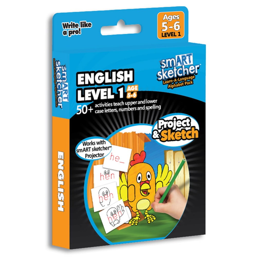 English Level 1 - Ages 7-8 Creativity Pack for smART sketcher® 2.0 by  Flycatcher 