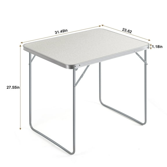 small folding table - a compact and portable camping must-have for outdoor camping garden, picnic, barbecue, dining, cooking