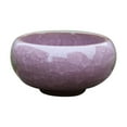 thumbnail image 1 of small planter, ceramic pots for plants - Loetky Small Crackle Glaze Ceramic Pot with Drainage Hole, Mini Succulent Planter for Desktop, Purple Korean Style Decorative Flower Pot for Cactus & Plants, 1 of 7