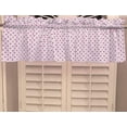 thumbnail image 1 of small polka dot fuchsia white white cotton window valance 58 wide, 1 of 1