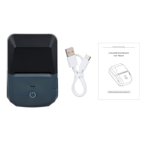 small printer Bt Portable Receipt Printer 58mm Mini Thermal Label Maker Wireless BT USB Connection 203dpi Mobile Printer with 2 Inch Thermal Paper Roll Compatible with /iOS System for