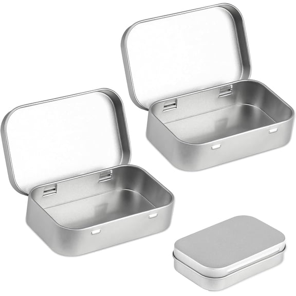 small storage boxes with lids rectangular small tin cans metal cans small tin cans with lids suitable for home storage candy earrings coin storage box