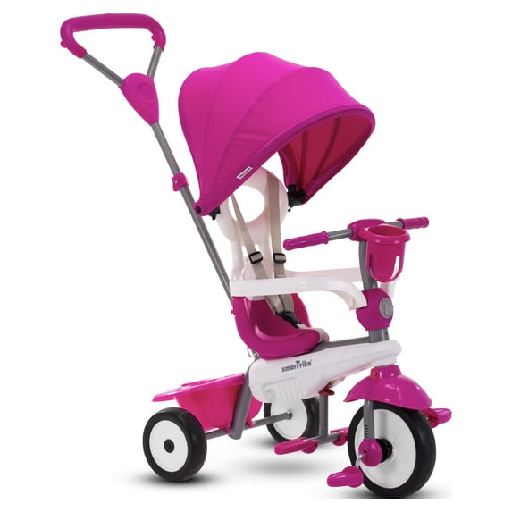 smarTrike Breeze Plus, 4-in-1 Toddler Tricycle 15M+ - Pink