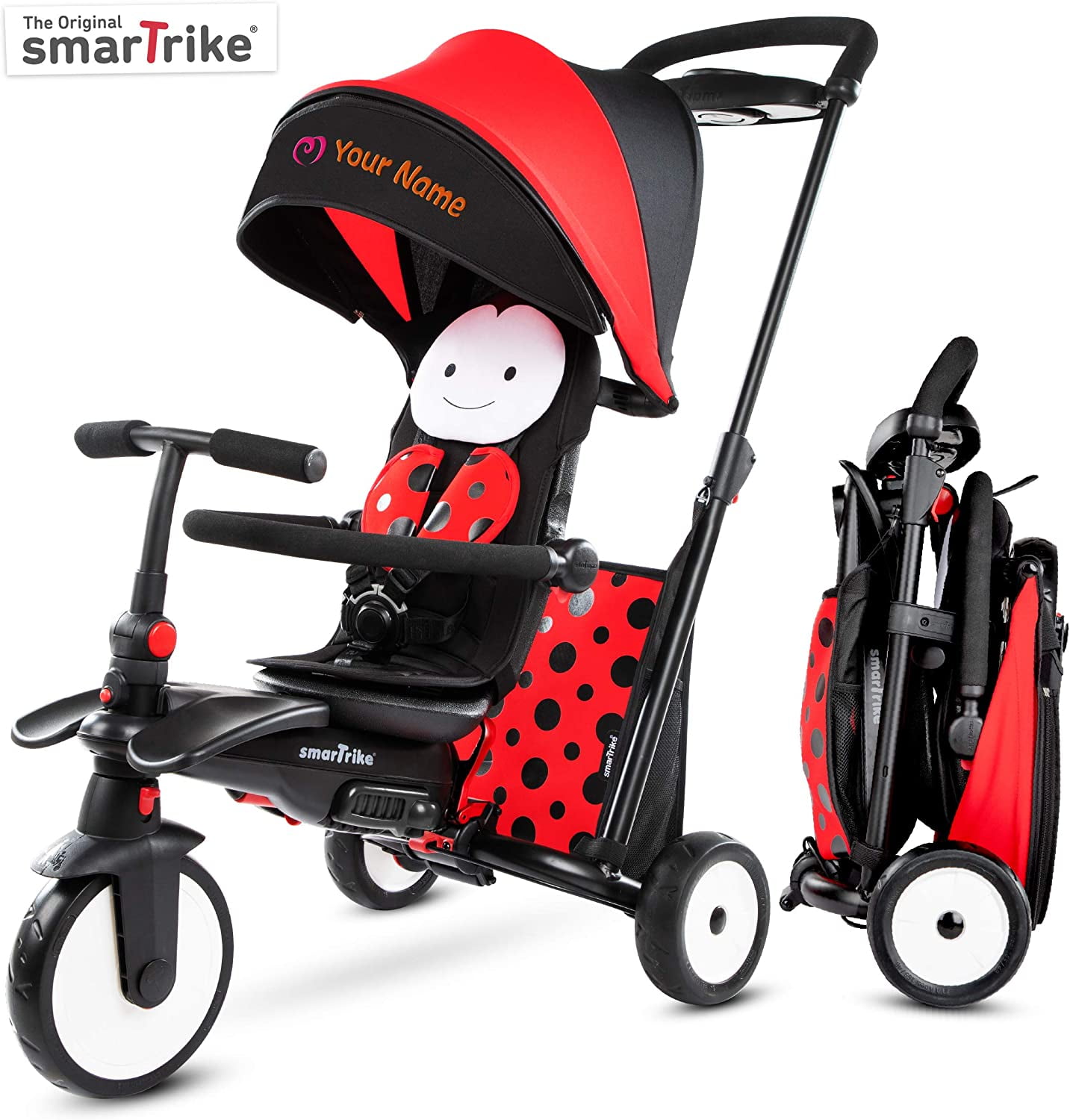 smarTrike STR5 - tricycle pliant bébé - Mélange Rouge