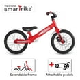 thumbnail image 1 of smarTrike Xtend 3-in-1 Convertible Kids Bike, Balance to Pedal Training Bicycle 3Year+, Red, 1 of 12