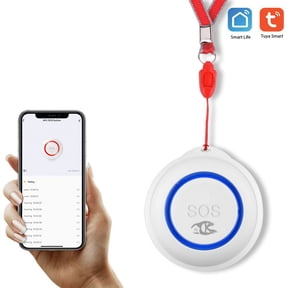 smarsecur Emergency Button, Elderly Alarm Call Button One ButtonScene Sos Button ElderlyButton Button Wireless