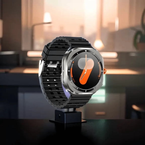 smart Watch with SIM Card, Wireless Calling & Charging, Big Screen Fitness Tracker, 100 Modes, Voice Assistant, 2 Straps, Customizable Watch Faces