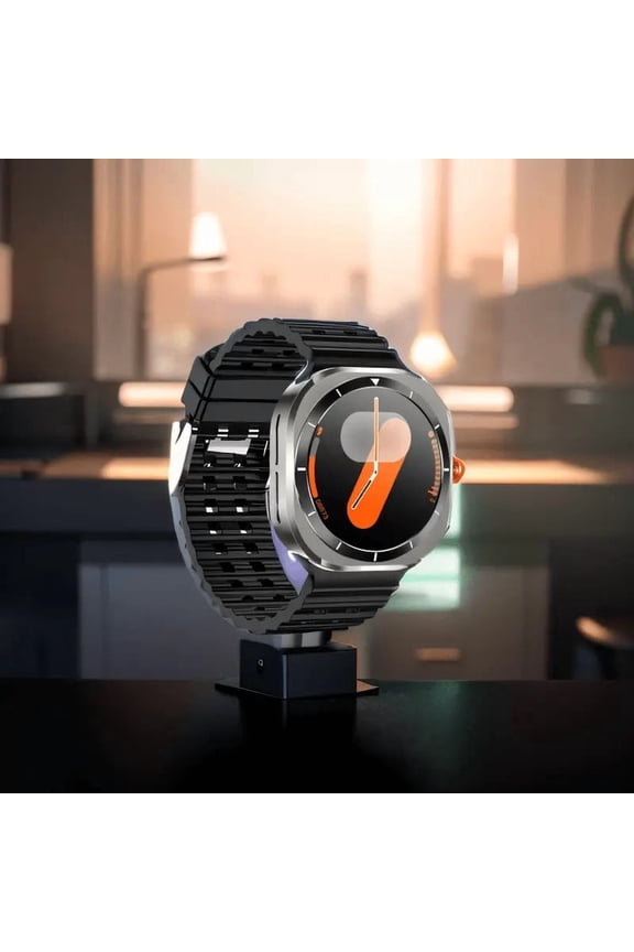 smart Watch with SIM Card, Wireless Calling & Charging, Big Screen Fitness Tracker, 100 Modes, Voice Assistant, 2 Straps, Customizable Watch Faces