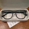 thumbnail image 1 of smart glasses - automatically switch transparent to  lenses, matte black frame, suitable for computer, driving - compatible with smartphones/ tablets - unisex style - modern minimalist design, 1 of 7