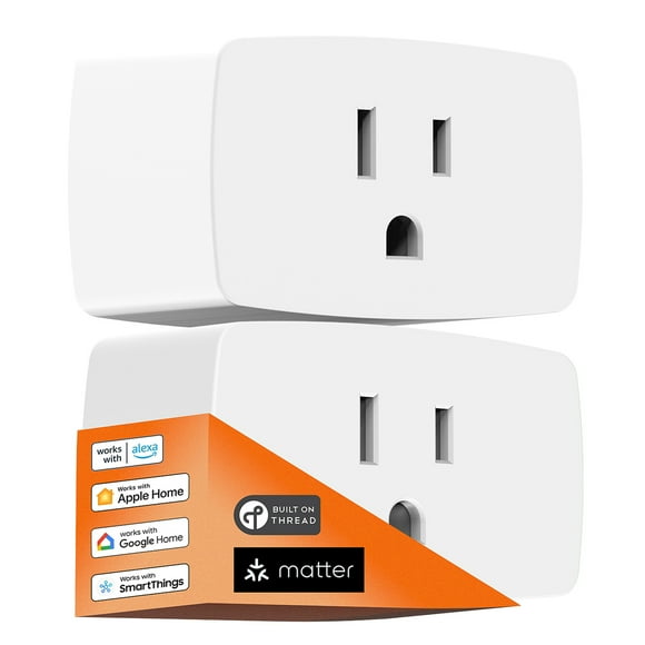 Onvis Smart Plug with Matter & Thread - Apple HomeKit, Alexa, Google Home Compatible - Energy Monitoring, Remote Control & Scheduling, 15A/1800W, ETL Certified