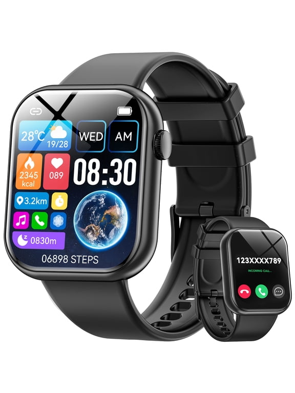 smart watch for Women, Compatible with Android and iPhone Devices, Featuring Fitness Tracker, 1.85-inch Smartwatch Gift, Answer/Make Calls/120 Sports Modes, IP68 Water-Resistant Fitness Watch (Gold)