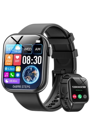 smart watch for Women, Compatible with Android and iPhone Devices, Featuring Fitness Tracker, 1.85-inch Smartwatch Gift, Answer/Make Calls/120 Sports Modes, IP68 Water-Resistant Fitness Watch (Black)