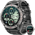 thumbnail image 1 of smart watch for Women, Compatible with Android and iPhone Devices, Featuring Fitness Tracker, 1.52-inch Smartwatch Gift, Answer/Make Calls/120 Sports Modes, IP68 Water-Resistant Fitness Watch (Black), 1 of 5