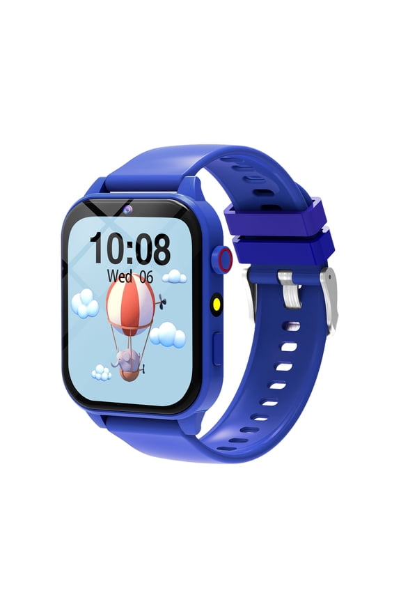 smart watch for kids with 18 classic games, camera, pedometer, alarm clock, and timer on the touch screen, suitable for boys and girls aged 3-12 as holiday Christmas gifts(blue