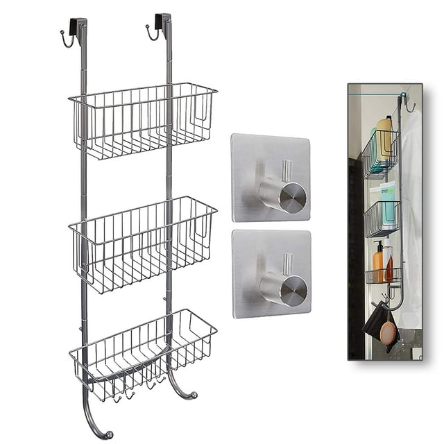 smartpeas Chrome Hanging Shower Shelf 3 Levels, 34"x12"x4.5