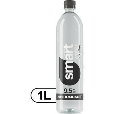 smartwater alkaline with antioxidant ionized electrolyte vapor-distilled water bottles, 33.8 fl oz, 1L, single