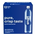 thumbnail image 1 of smartwater electrolye vapor-distilled water bottles in cardboard box, 1L, 12 pack, 1 of 10