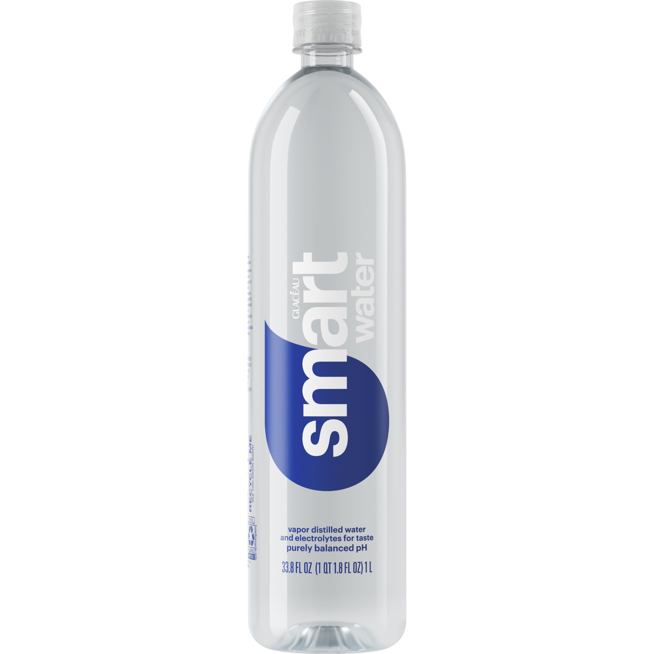 GLACEAU SMARTWATER Smartwater Vapor Distilled Premium Water, 1 Liter Bottle