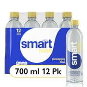 smartwater vapor distilled premium water, pineapple kiwi, 23.7 fl oz, 12 count bottles