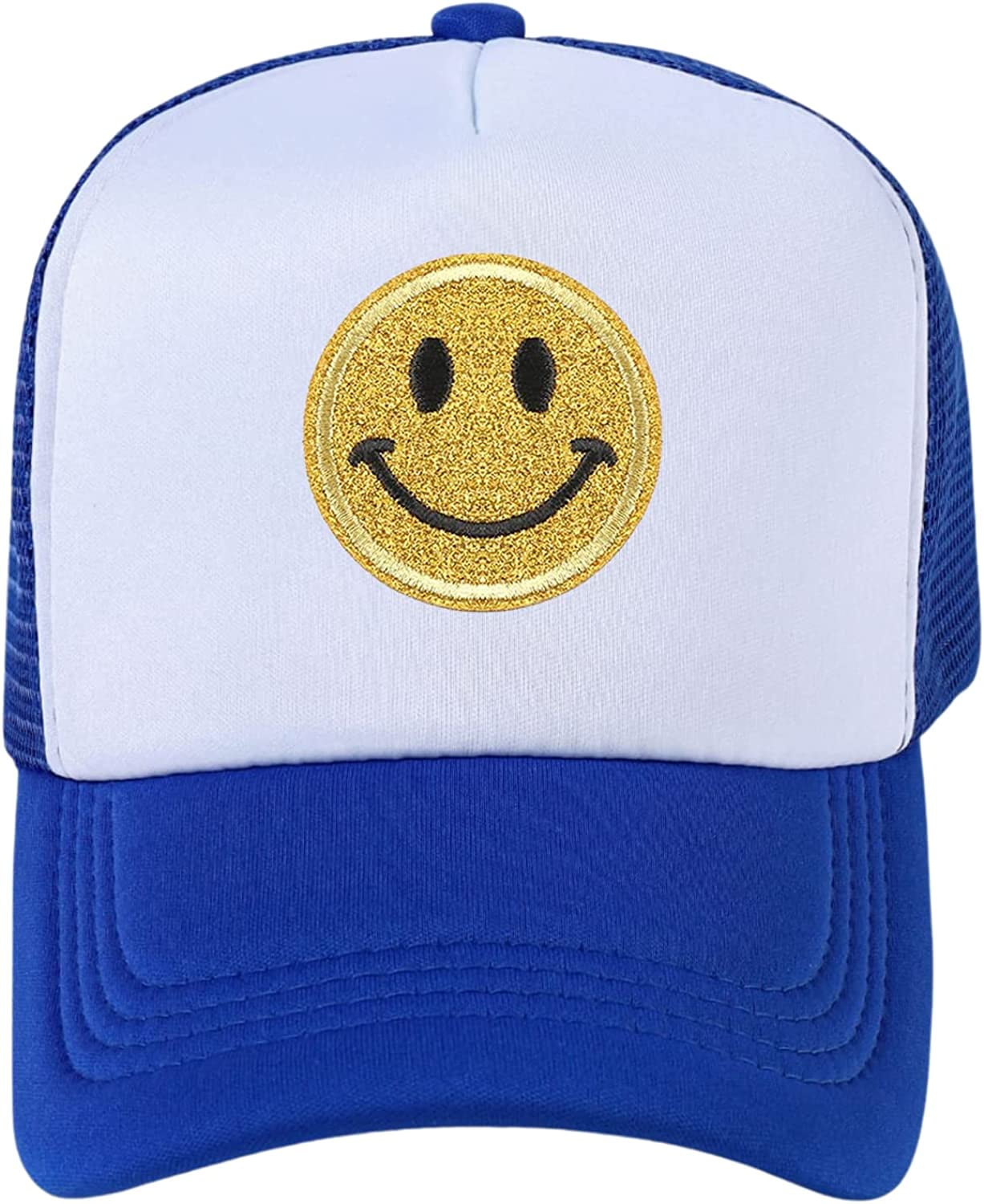 Smile Face Baseball Cap Vintage Distressed Low Profile Unstructured 並行輸入 Smile Face Baseball Cap for Women Men Cute Baseball Caps