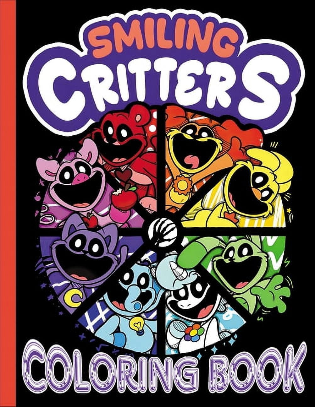 smiling critters coloring book: Encourage Creativity with One-Sided ...