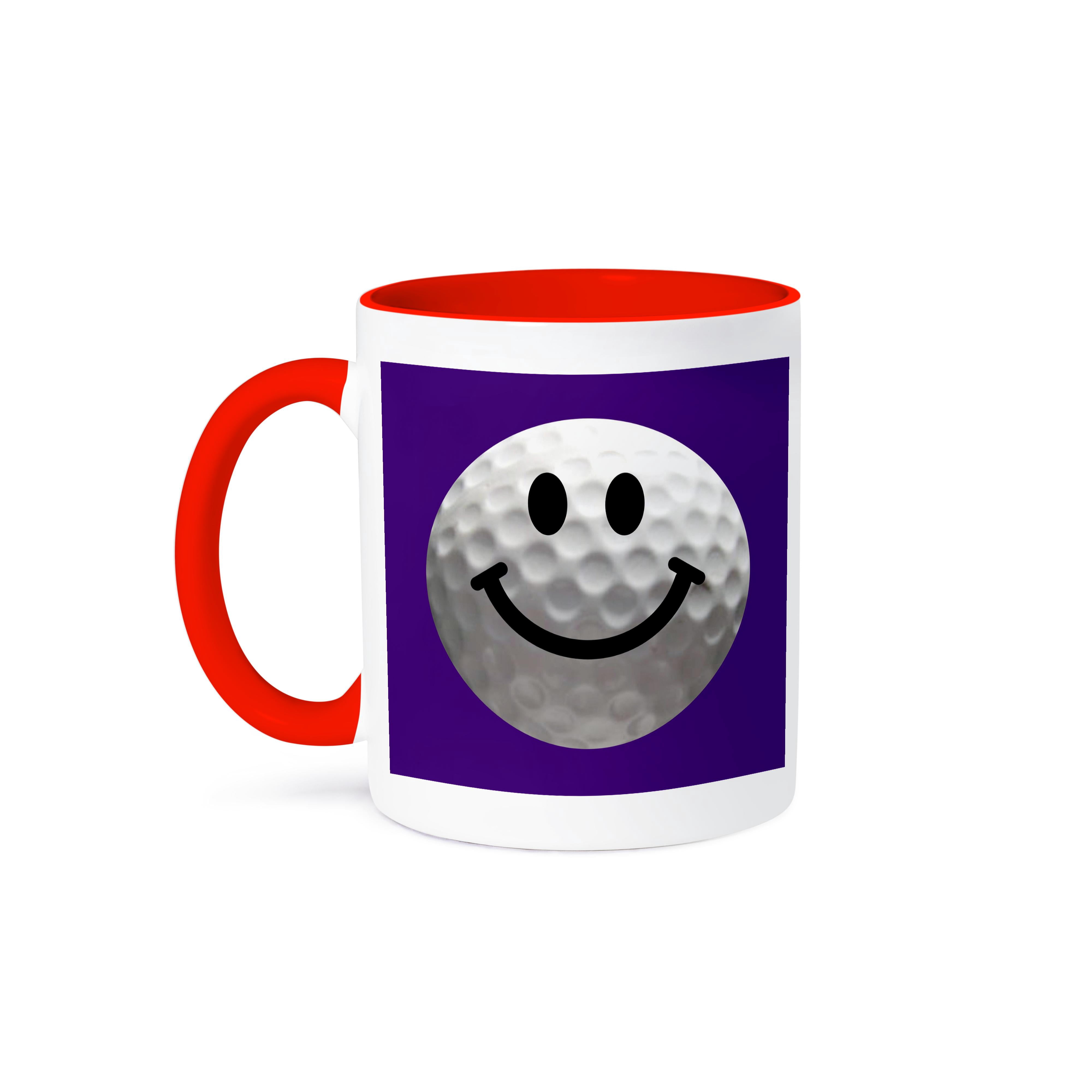 3dRose Gartenflagge – Golfball Mit Smiley, 30,5 X 45,7 Cm, Aus Polyester, Einseitiger Druck