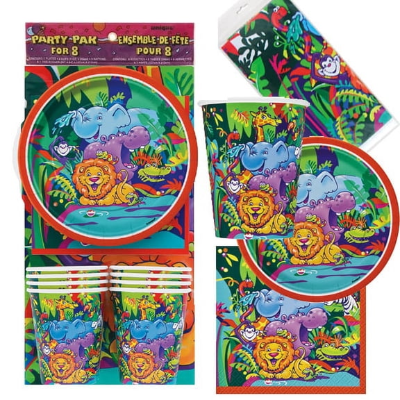 Unique Smiling Safari Party Kit - 25 Piece, Holiday Animals & Insects