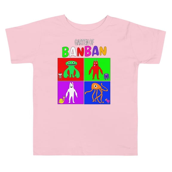 smiski Toddler Short Sleeve Tee (Pink, 2T)