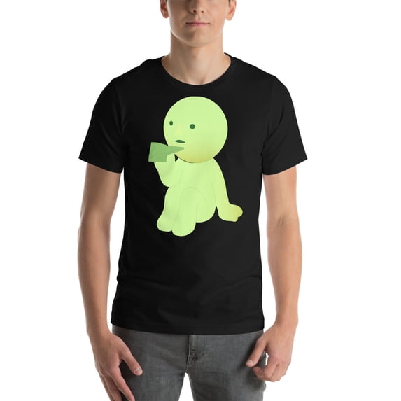 smiski lover, cute smiski, gift for best friend (Black, L)