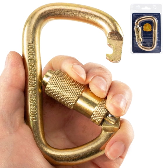 Auto Locking Carabiner 45kn=10000lbs Heavy Duty Large Clip Climbing ...