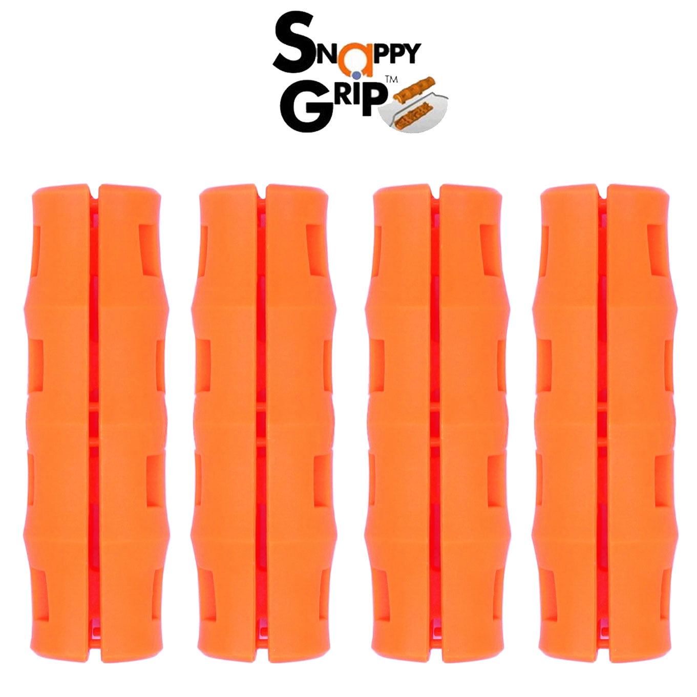 Snappy Grip Ergonomic Bucket Handles - 3 Pack Orange Replacement Handles