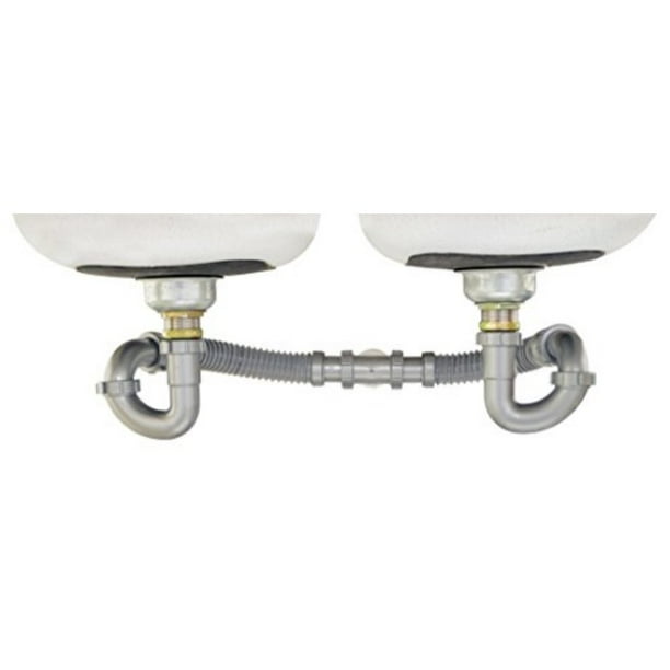snappy trap special kit for double kitchen sinks with limited vertical