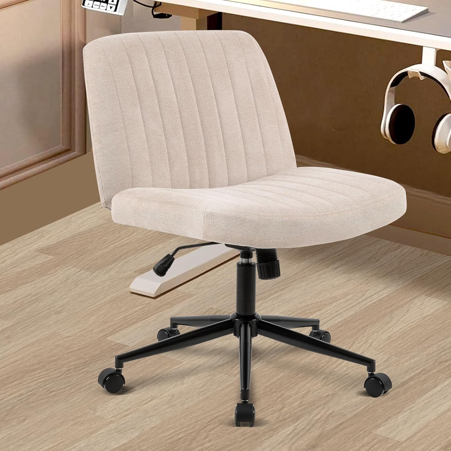 snbywihxnm Home Office Desk Swivel Chair with Wheels Armless Height ...